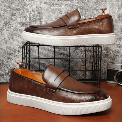 Leather Moccasin Slip-On for Men by Lennard