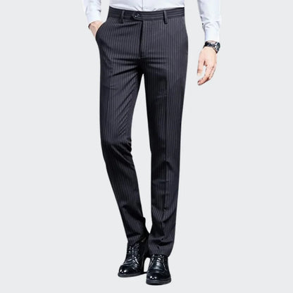 Premium Men's Suit Trousers Striped Lennard