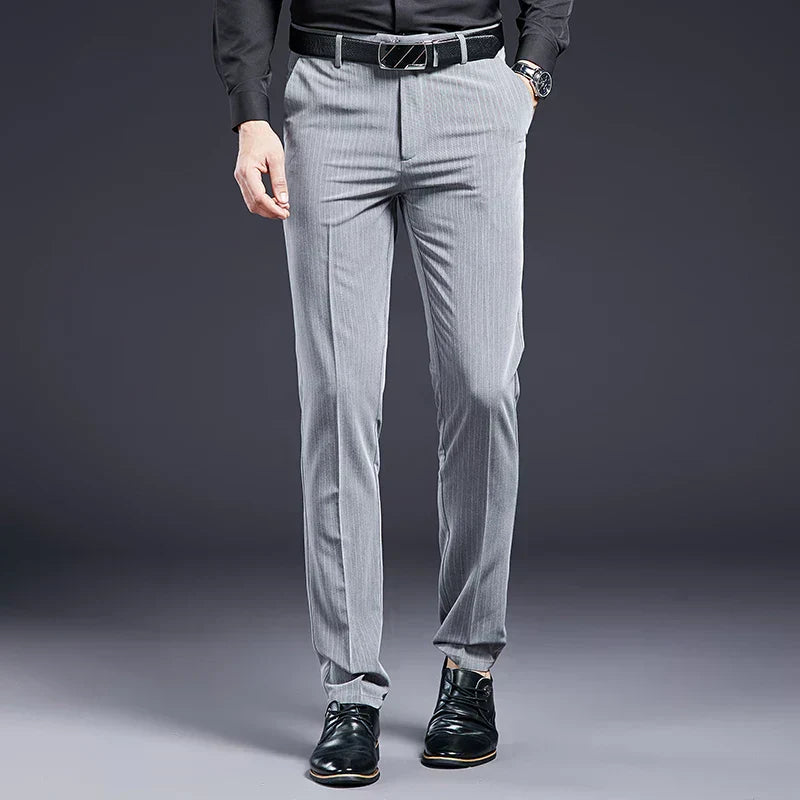 Premium Men's Suit Trousers Striped Lennard